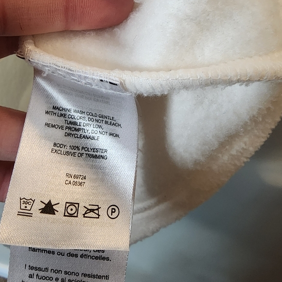 Columbia Fleece Full Zip Vest, White, Women's XL - Picture 5 of 6